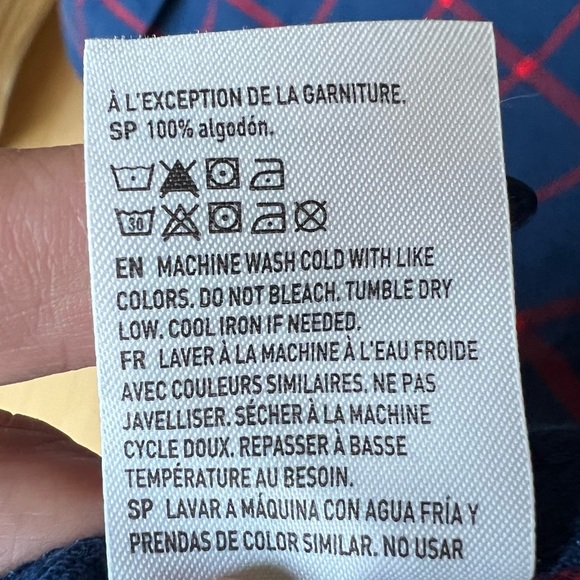 American Eagle Plaid Flannel Long Sleeve Button Down Shirt - Picture 7 of 8